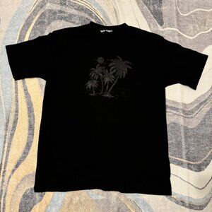 Palm Angels Palm Tree Black T-Shirt Size Large